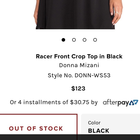 DONNA MIZANI CROP TOP \\ Racer Front \\ Mesh - Picture 6 of 7